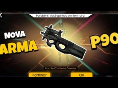 Encontrei A Nova Arma Do Free Fire P90 YouTube