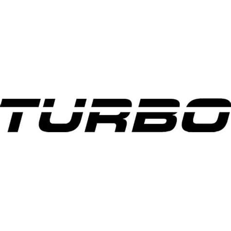 Turbo Decal Sticker Turbo Decal Thriftysigns