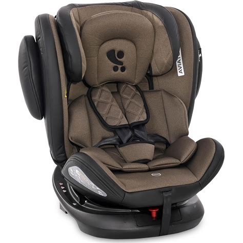 Стол за кола ISOFIX Lorelli Aviator Fosil Beige, 0-36 кг, Въртящ се на ...
