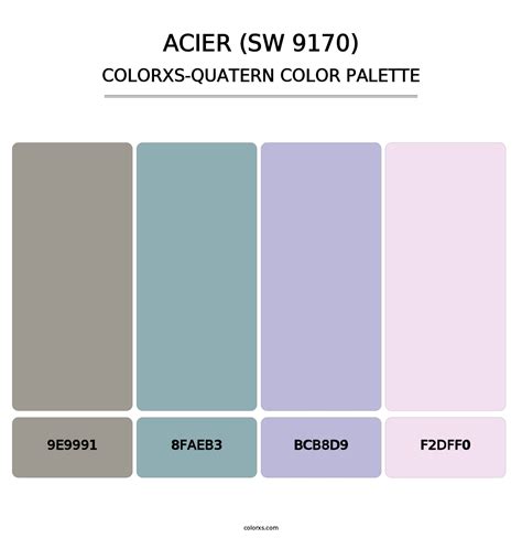 Sherwin Williams Acier Sw Paint Coordinating Colors And Palettes