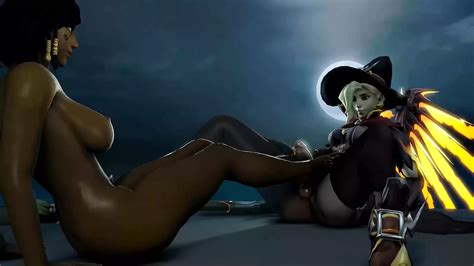 Pharah Giving Futa Mercy A Foot Job Cartoon Porn Feat The Industrialist Xhamster