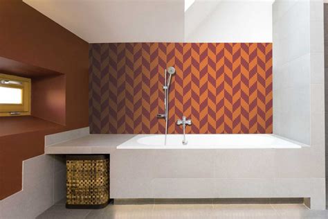 Orange Repeating Tile Pattern Chevron Primero2 By Artaic