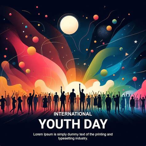 Premium PSD Youth Unity International Youth Day PSD Banner Design