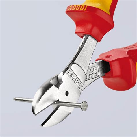 KNIPEX 74 06 160 SB VDE Insulated High Leverage Diagonal Cutter, 160mm ...