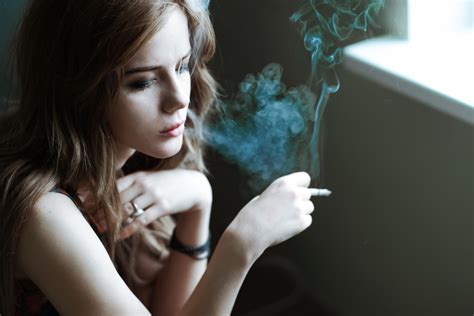 Women Brunette Smoking Cigarettes HD Wallpaper Rare Gallery