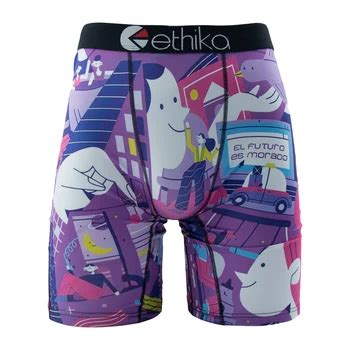 Fashion Print Men Underwear Boxer Cueca Male Panties Lingerie Men Underpants Boxershorts Trunks