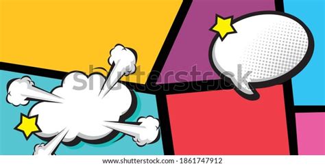 High Detail Vector Mockup Typical Comic Stock Vector Royalty Free