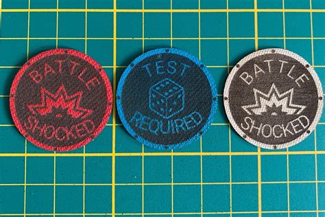 Battle Shock Token Battle Shock Marker Battleshock 10th - Etsy