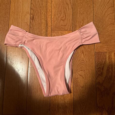 Super Cute Pink Ruffly Bikini Great Condition Worn Depop