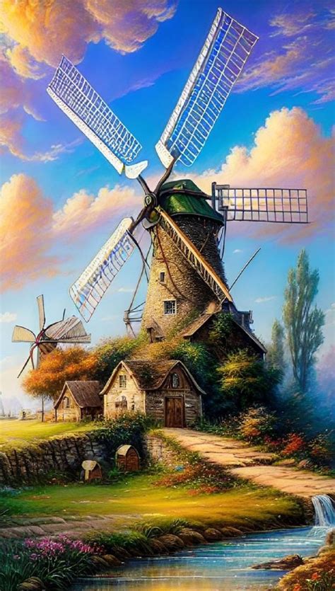 Solve Windmill Jigsaw Puzzle Online With 84 Pieces