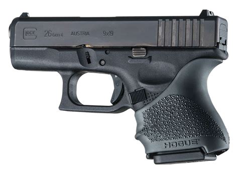 Hogue 18600 Handall Beavertail Grip Sleeve Glock 26 27 Textured Black