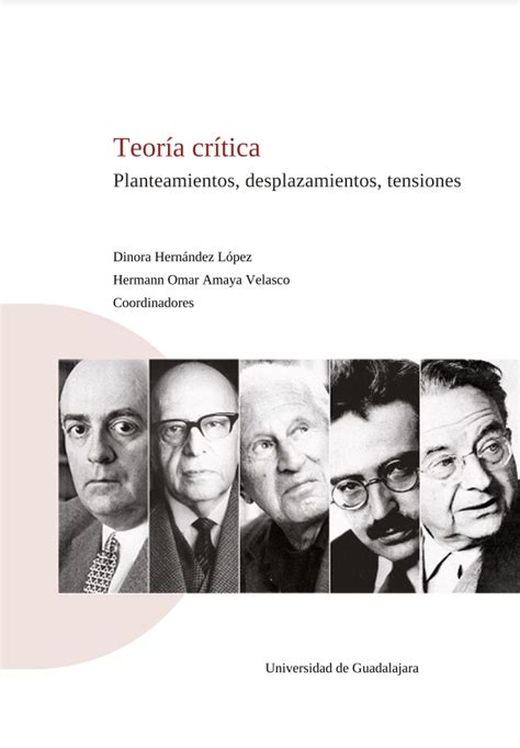 Novedad Editorial Teoría Crítica Planteamientos Desplazamientos