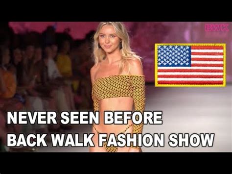 Back Walk Part 5 American Beautiful Bikini Girls Fashion Show 2022 1Trending YouTube