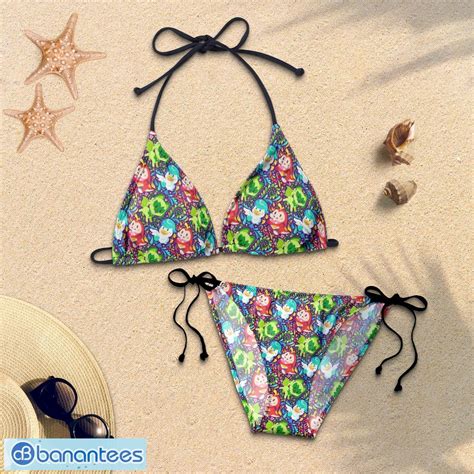 PKM Scalet Violet String Bikini Swimwear Gift Fans Banantees