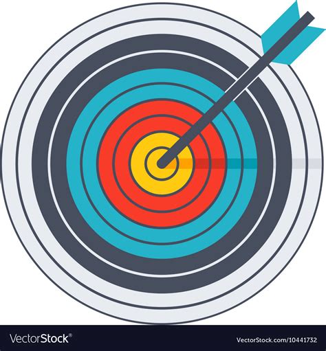 arrow  archery target royalty  vector image