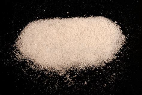 Salt Close Up Salt On A Black Background Salt Crystals Stock Image