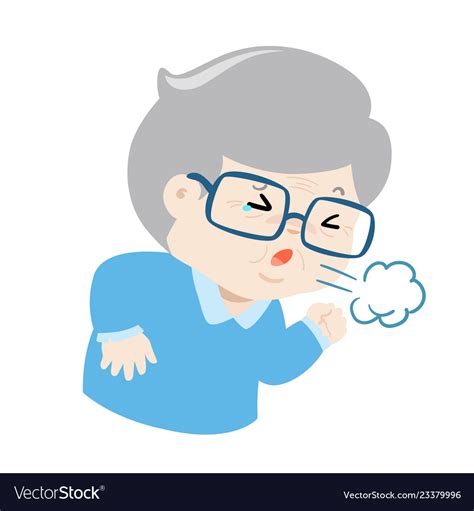 Animated Coughing Person