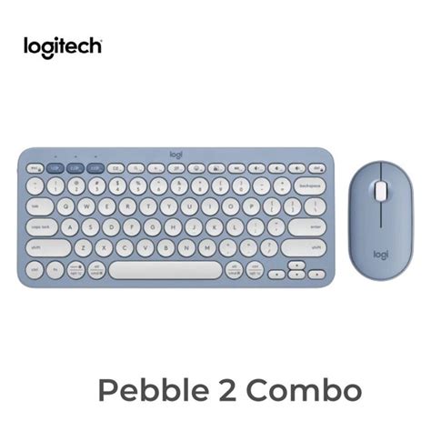 Комплект клавиатура + мышь Logitech Pebble 2 Combo,синий купить по ...