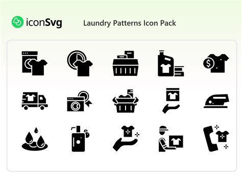 laundry patterns icon pack   svg icons  png vectors iconsvg