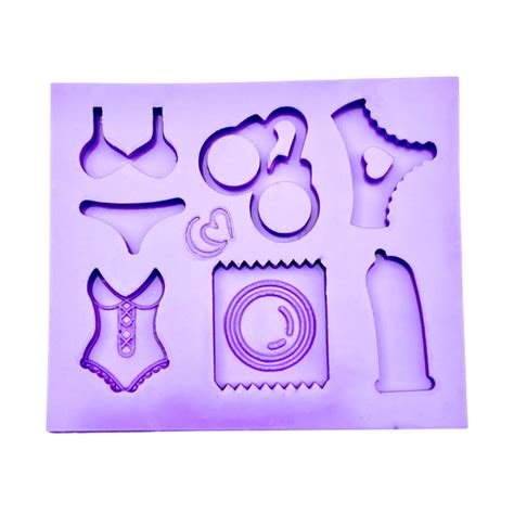 F Molde De Silicone Ch Lingerie Confeitaria Biscuit Elo