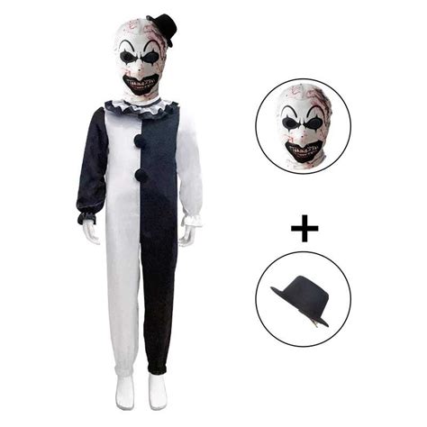 Kids Art The Clown Costume Terrifier Onesie Cosplay Art Jumpsuit