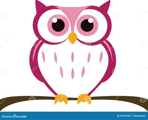 Cute Vector Owl Stock Vector Illustration Of Background