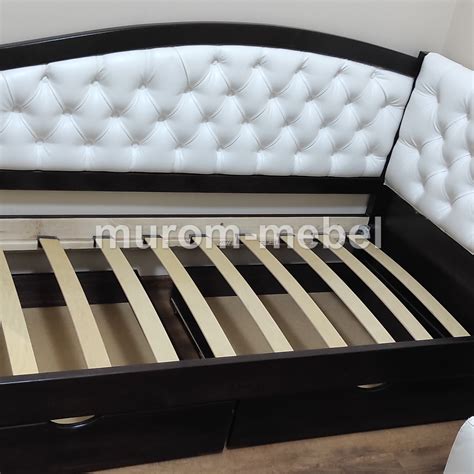 Кровать Вероника Soft-М из массива дерева купить от производителя Муром ...