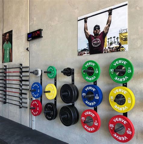 Verve Wall Mounted Weight Plate Storage Rack Verve Fitness