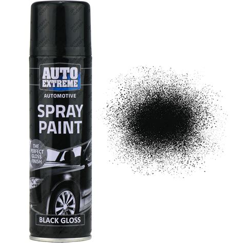 1 X schwarz glänzend Sprühdose Spraydosen 250ml Car Auto Extreme Spray ...