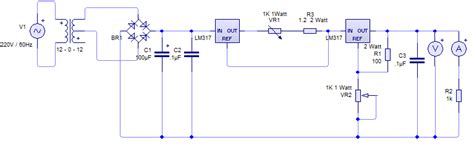 Two LM317 Based Voltage and Constant Current Regulator Circuit - Electrical Engineering Stack ...