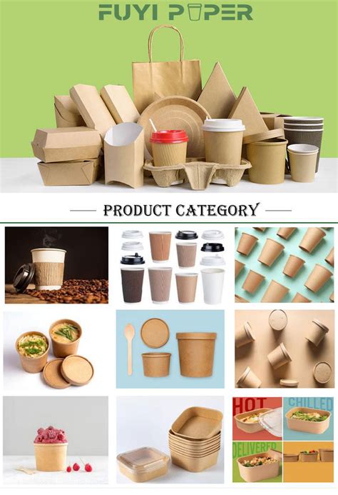 Custom Print Eco Friendly Disposable Recyclable Paper Container Eco Friendly Fast Food Kraft