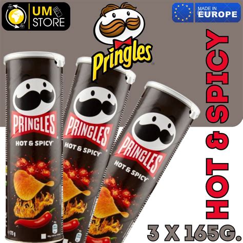 Чипсы Pringles Принглс Острые специи Hot and Spicy 495гр 3шт 165гр купить с доставкой по