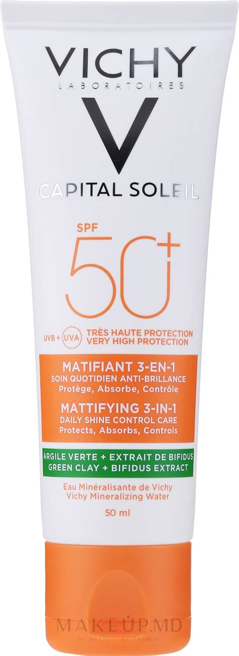 Vichy Capital Soleil Mattifying 3-in-1 Солнцезащитный матирующий крем 3 ...