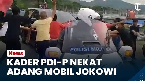 Detik Detik Sejumlah Kader PDIP Nekat Terobos Pengawalan Dan Cegat