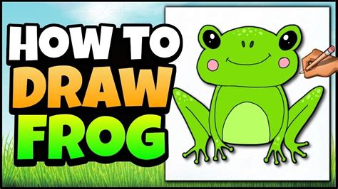 draw  frog spring art  kids youtube