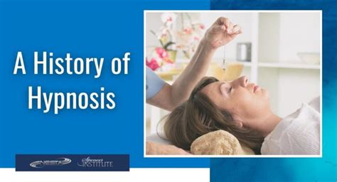The History Of Hypnosis And Hypnotherapy
