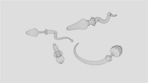 Anal Plugs Set Free D Model By Diginal