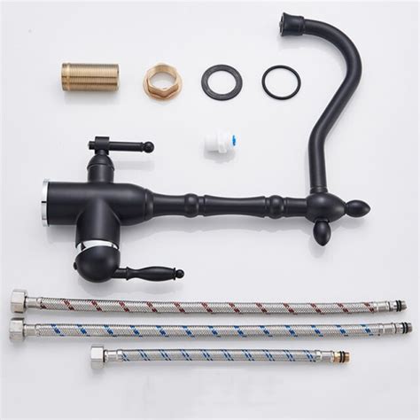 Arany Konyha Csaptelepek Mixer Ivóvíz Szűrt Kitchen Tap 360 Forgatás Hot Cold Csaptelep