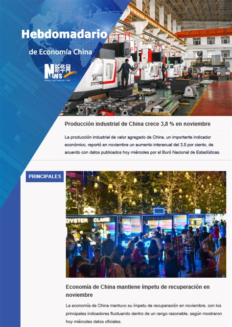 Hebdomadario De Econom A China Xinhua