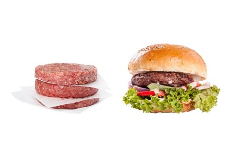 Common Burger Sizes With Pictures Charts Foods Guy