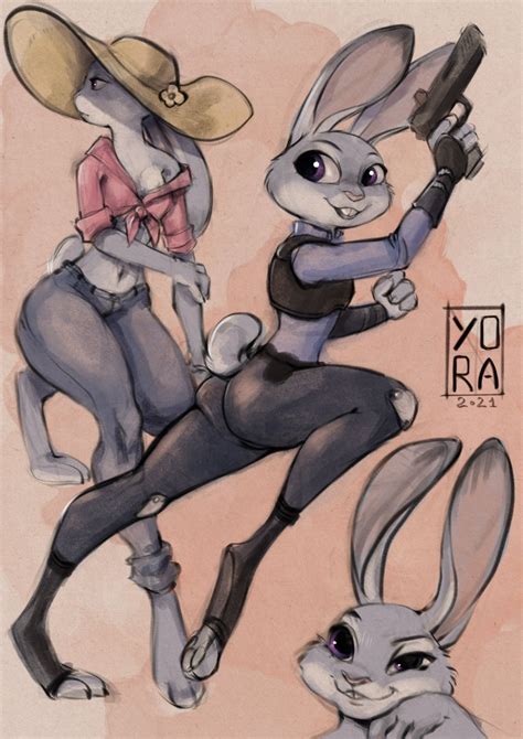 Sketch Sheet Judy Hopps By Yora Hentai Foundry