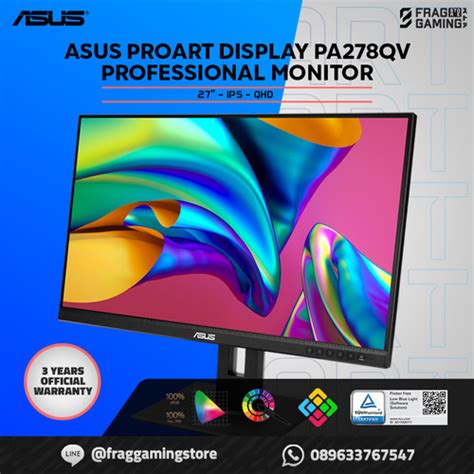 Jual Asus Proart Display Pa278qv 27ips Wqhd 100 Srgb Professional Monitor Jakarta Utara