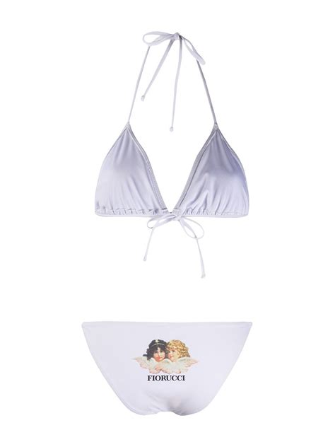 Fiorucci Angels Bikini Set In White ModeSens
