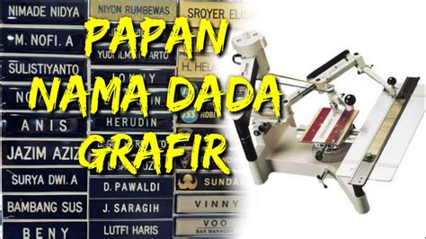 Proses Pembuatan Papan Nama Dada Name Tag Akrilik Grafir Youtube