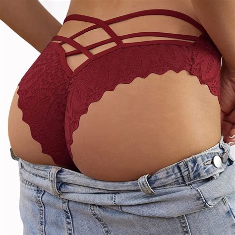 Skylark Wholesale Floral Lace Criss Cross Seamless Bikini Panty Brief Underwear Women