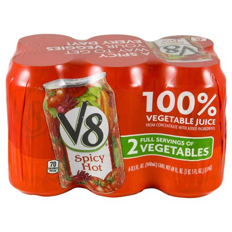 V Spicy Hot Vegetable Juice Ct Fl Oz Shipt