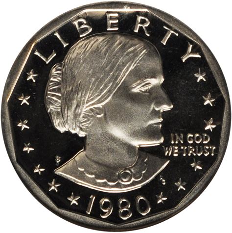 Value of 1980-S Susan B. Anthony Dollar | Sell Modern Coins