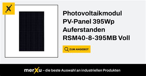 Photovoltaikmodul Pv Panel Wp Risen Rsm Mb Vollschwarz Merxu