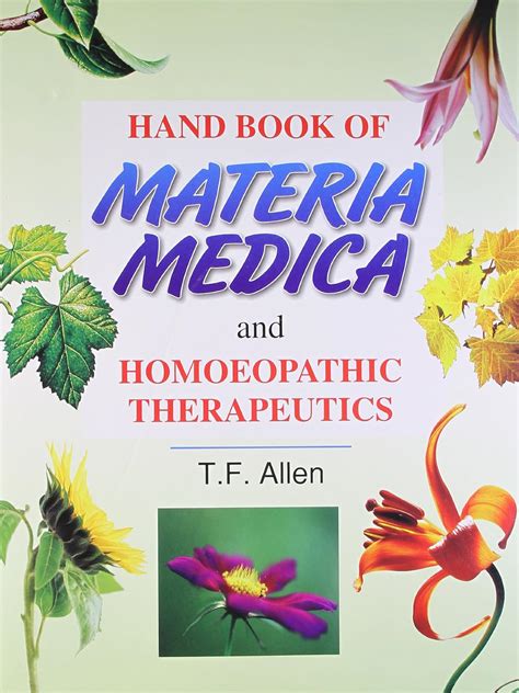 Handbook Of Materia Medica And Homoeopathic Therapeutics Timothy Field