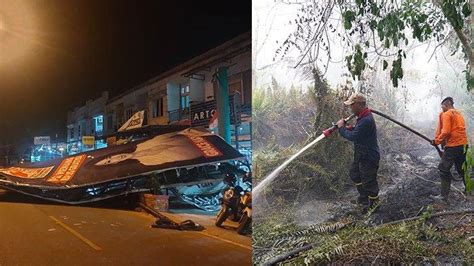 Kalbar Populer Hari Ini Billboard Di Singkawang Tumbang Udara Di Kubu